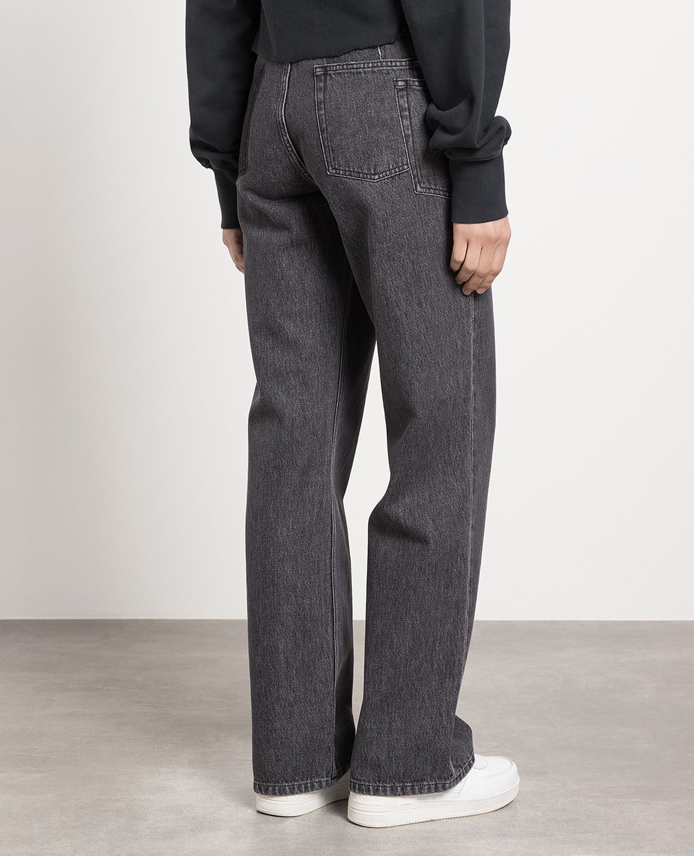 Gray boyfriend jeans with cutouts Gauchere 4