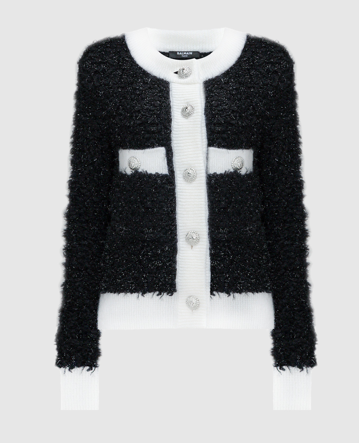 

Black cardigan with lurex Balmain