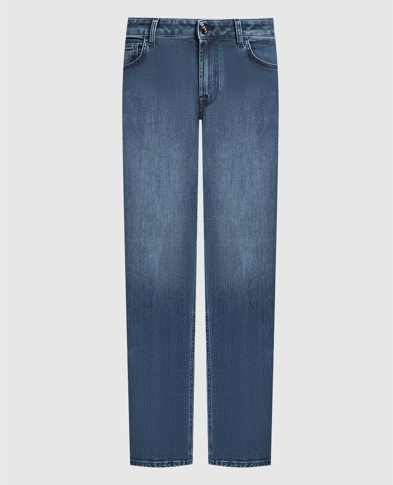 

Blue slim jeans with a distressed effect Stefano Ricci