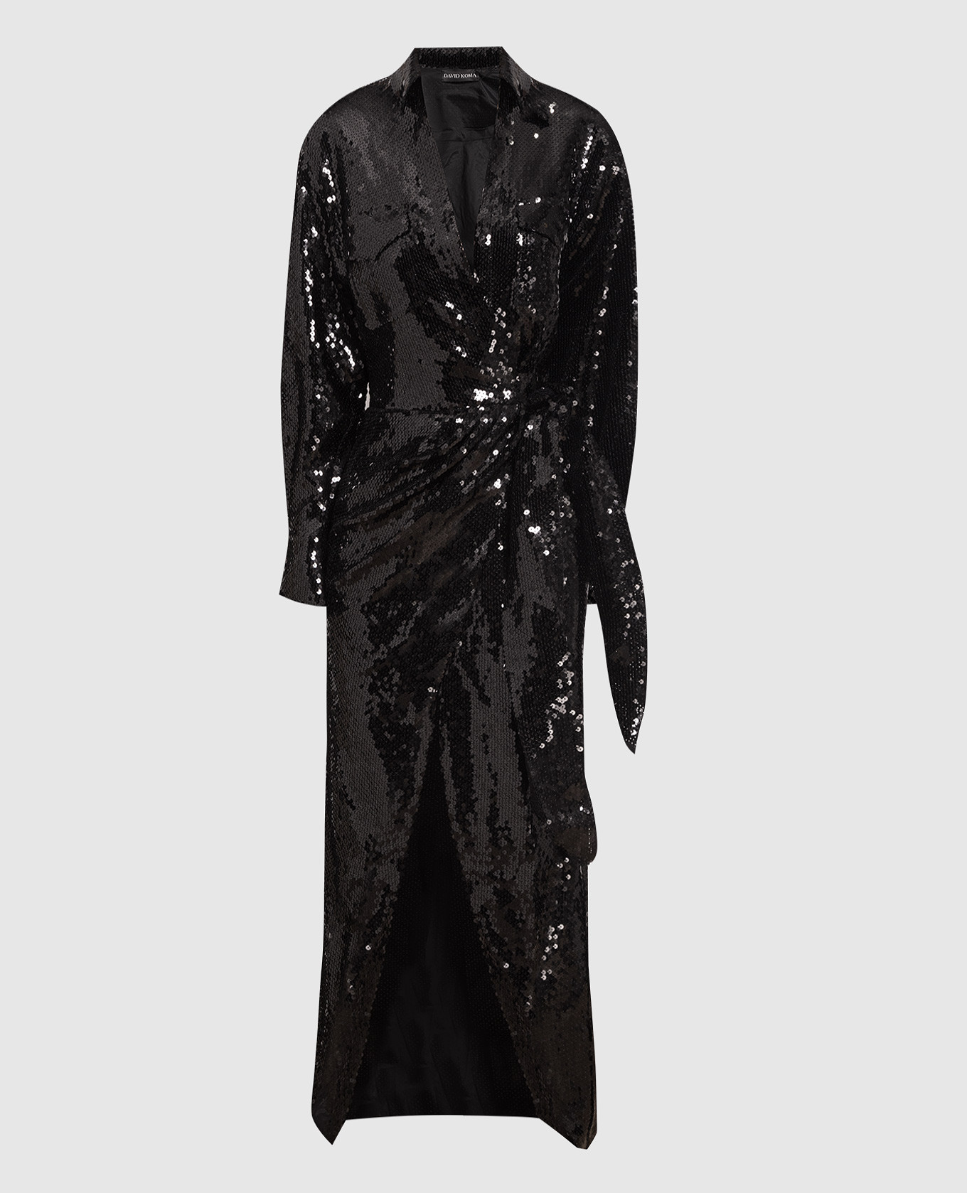 

Black maxi dress with sequins David Koma