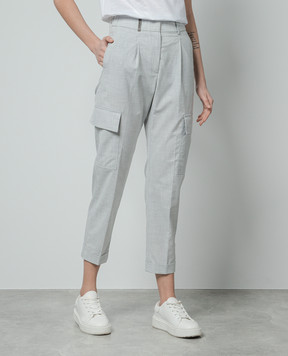Peserico Gray cargo pants P0455501941