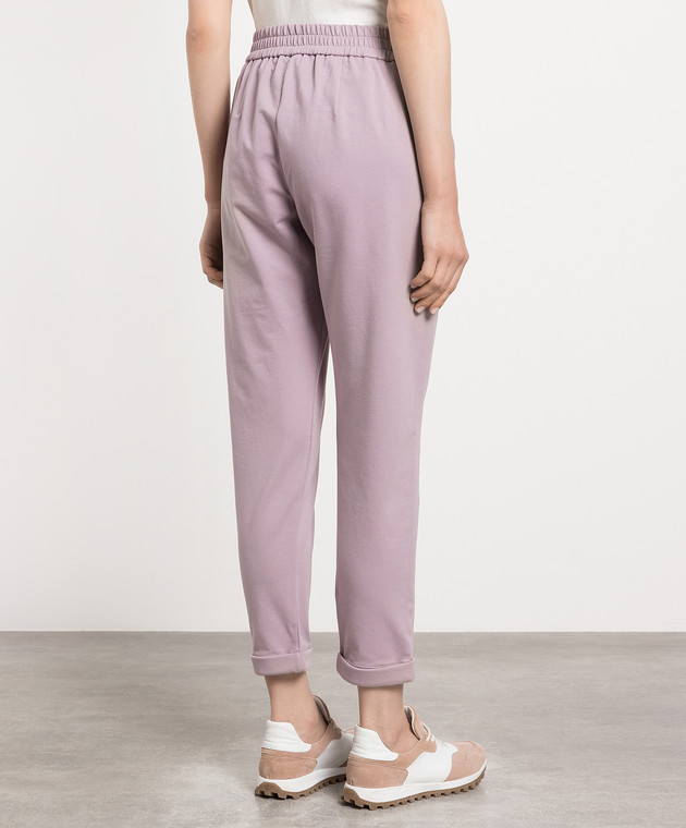 【送料&関税込】Brunello Cucinelli Violet Pants With Monil D Brunello Cucinelli Violet Pants With Monil Detail On The