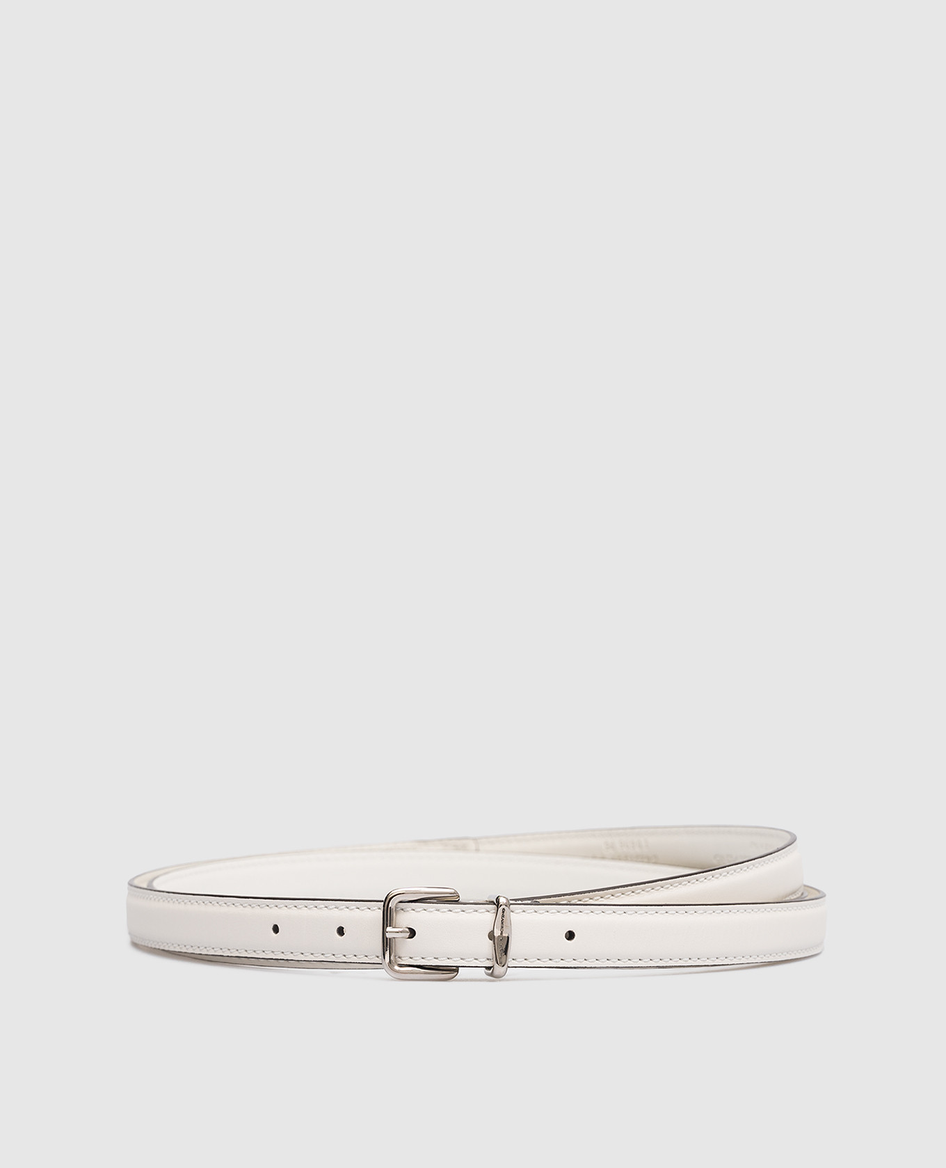 White leather belt ermanno scervino