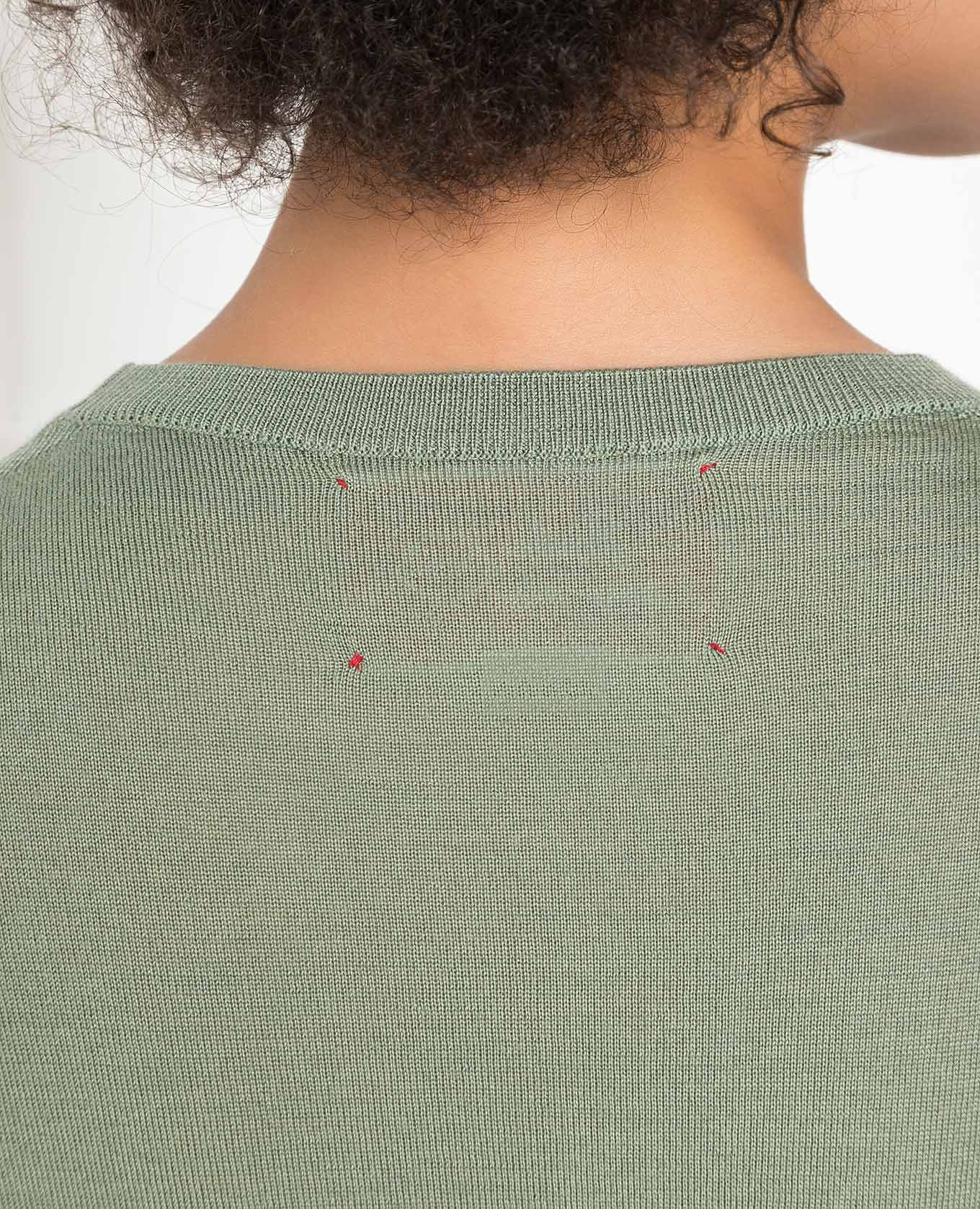 Green wool, silk and cashmere jumper Babe Pay Pls 5