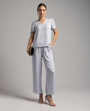 Theory Blue silk blouse N1102507