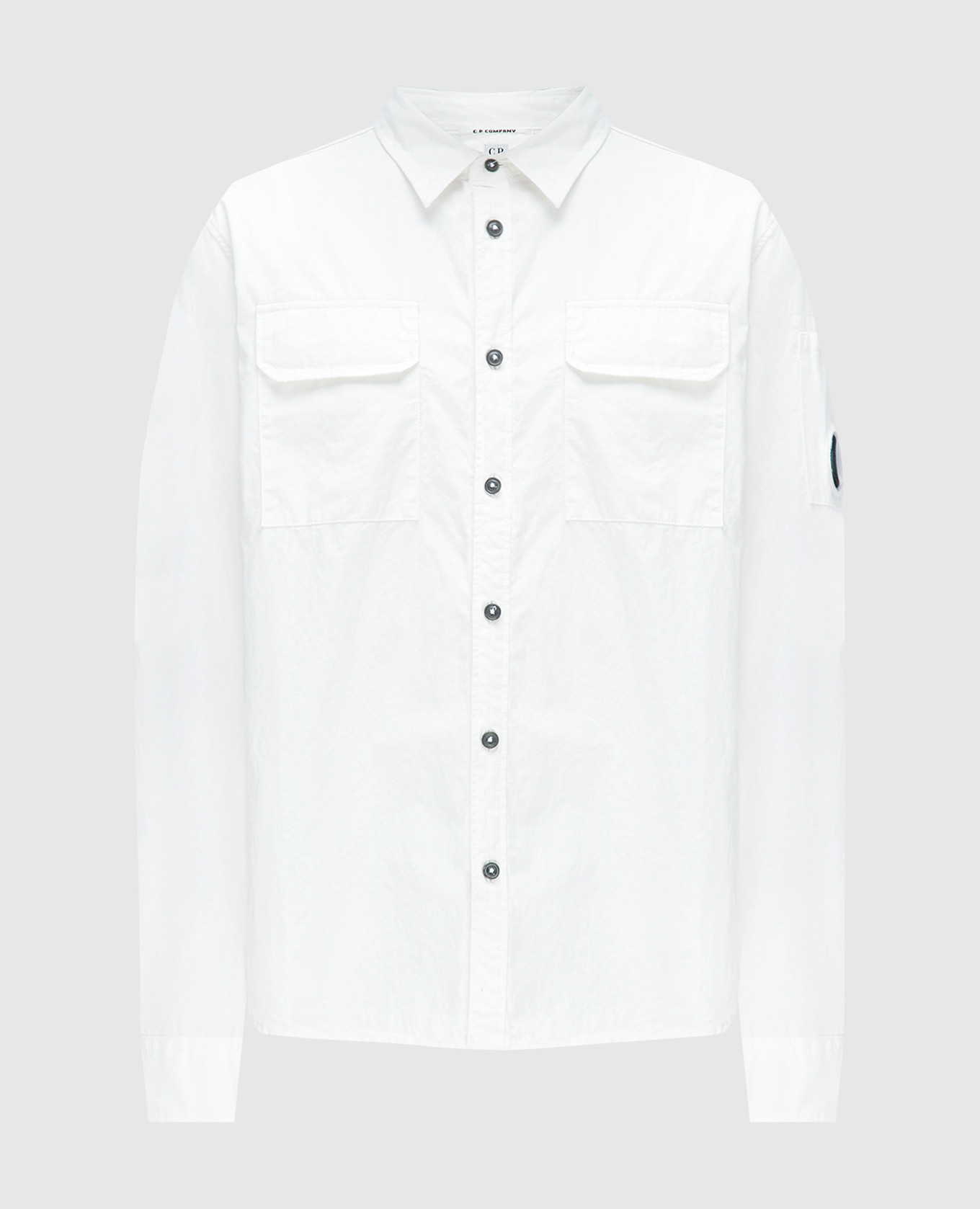 

White shirt with logo C.P. Company, Белый