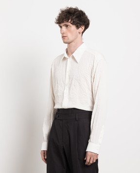 Dolce&Gabbana White silk shirt G5IT7TFUABF