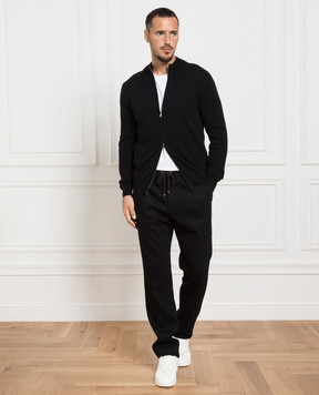 Agnona Black pants made of wool and cashmere T706U6YUW009