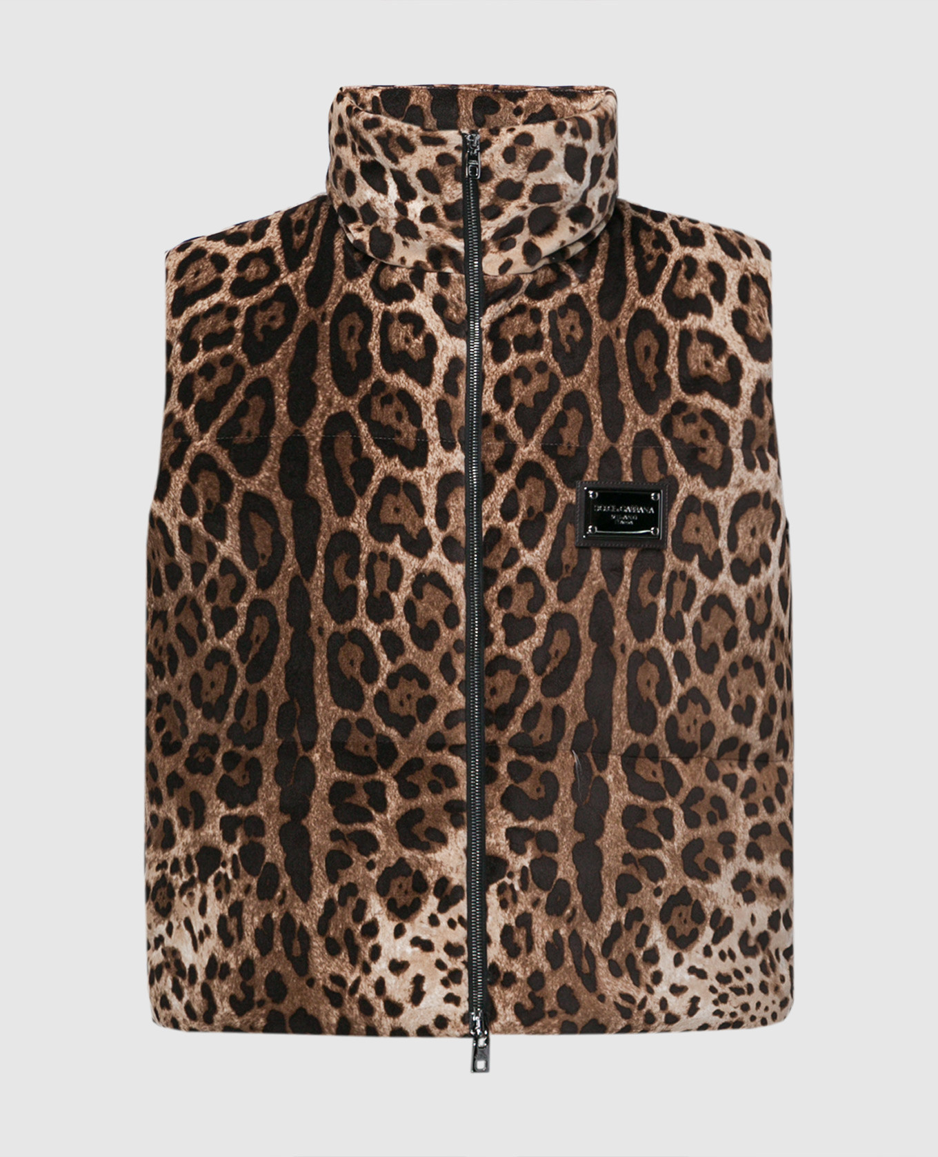 

Animal print velvet vest Dolce&Gabbana, Коричневый
