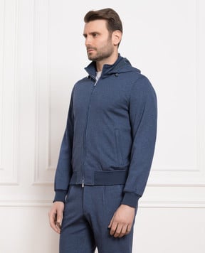 Enrico Mandelli Blue melange sports jacket A6L5135126