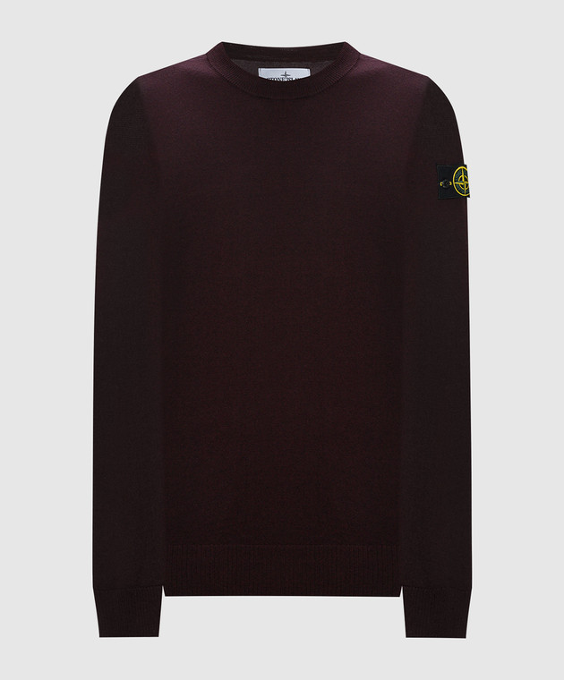 Burgundy stone island jumper online