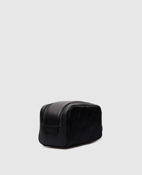 Stefano Ricci Black toilet bag with logo PP420G9UNRVHDK