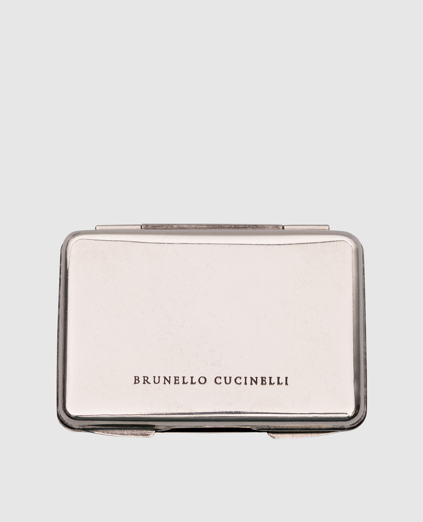 

Silver case for plastic cards with logo engraving Brunello Cucinelli