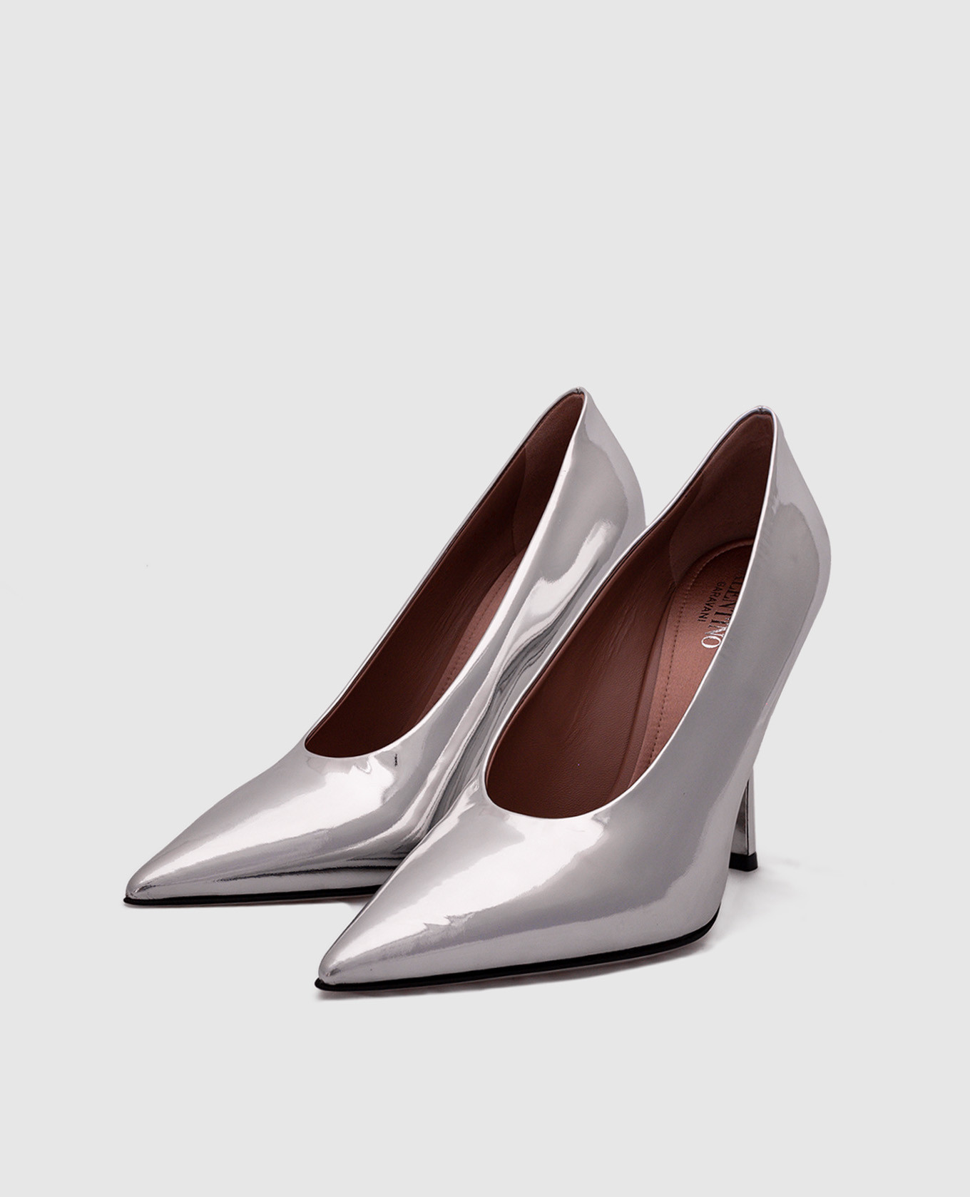 

Silver leather boats Valentino