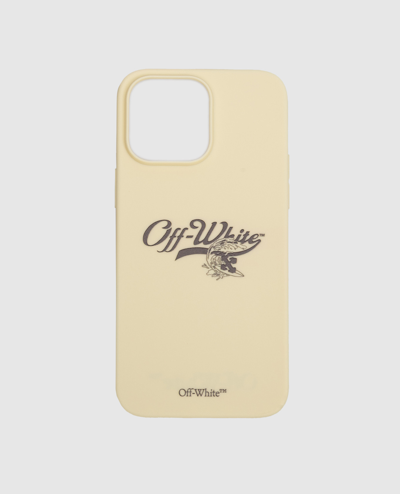 

Beige cover for iPhone 14 Pro with logo Off-White