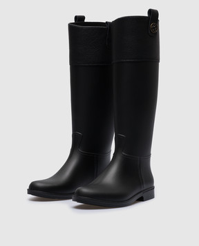 Paola Zuin Venezia Black combination pony boots PONYLEATHER
