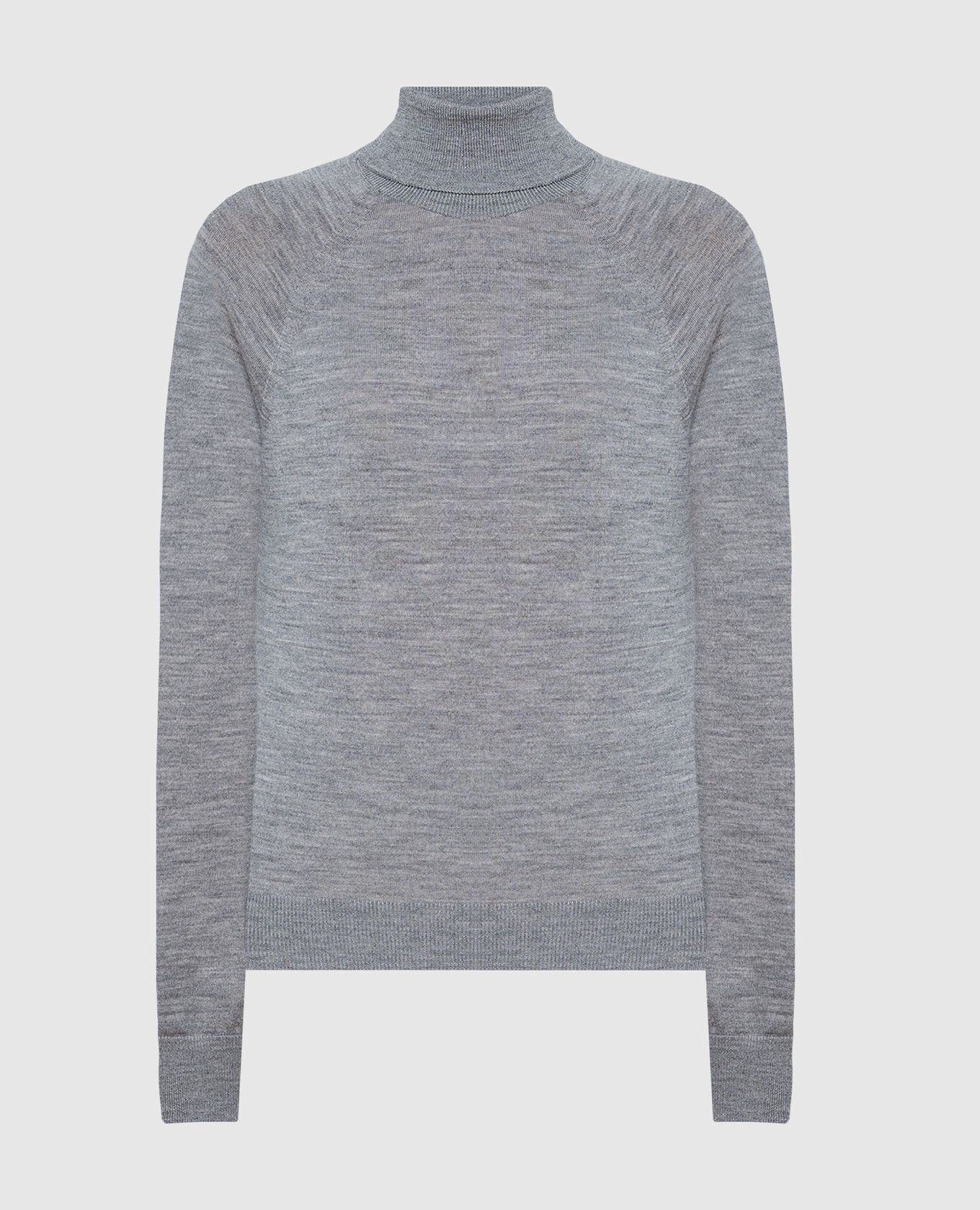 

Gray wool turtleneck with monil chain Peserico, Grey
