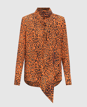 Ermanno Scervino Silk blouse in leopard pattern D412K316NQB