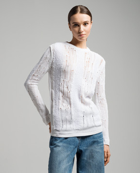 Juun.j White openwork jumper JW4351W011