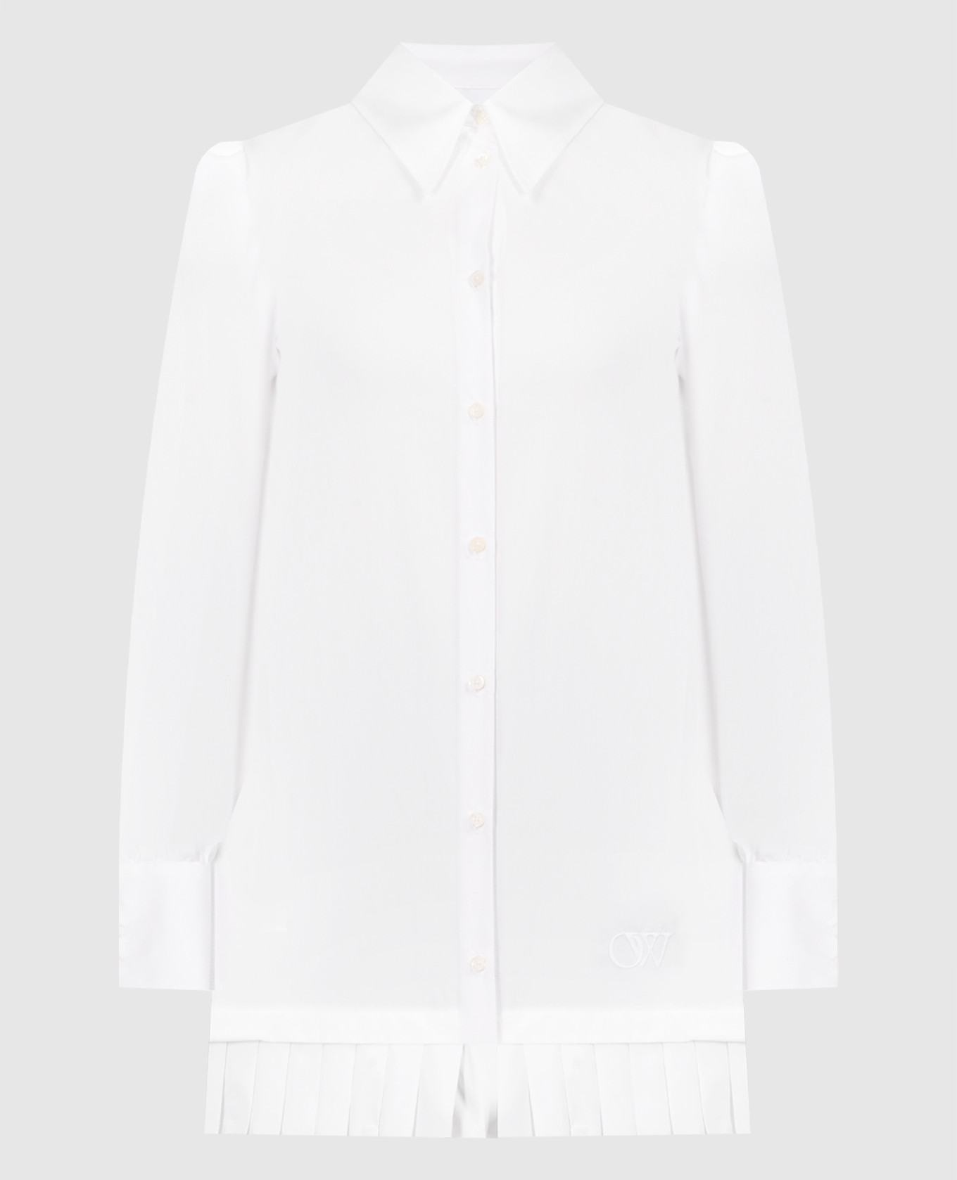 

White pleated shirt dress Off-White