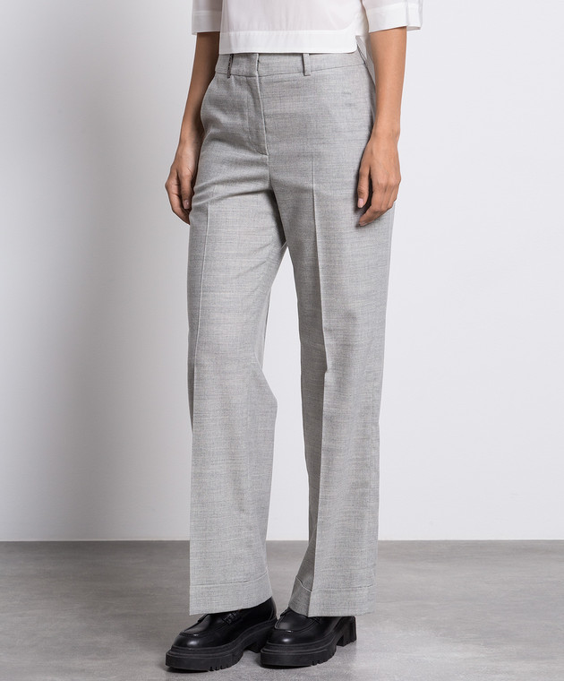 パンツ PESERICO FW24 Wool and cashmere trousers (P04783 03343973) Peserico - Gray pants made of wool and cashmere P0478303358