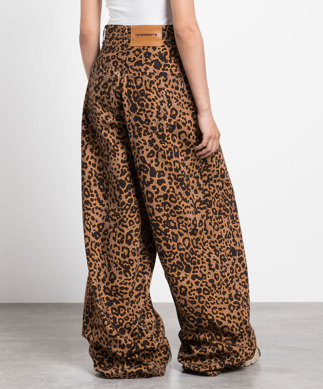 ★RAIVE★ Leopard Denim Pants in L/Brown VJ5SL40595 Leopard Denim Pants in L/Brown VJ5SL405-95 - 레이브