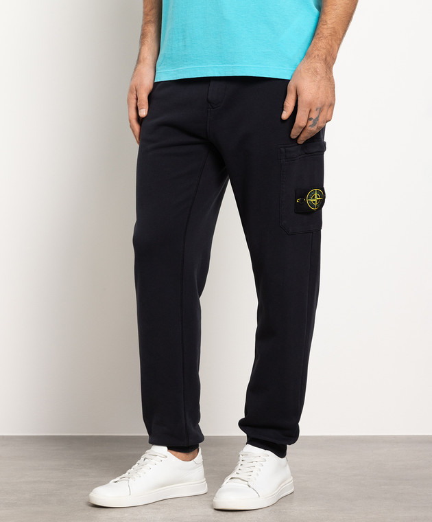 Stone island blue joggers sale