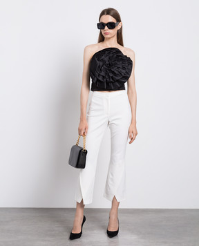 Twinset White flared pants with slits 232TP2084
