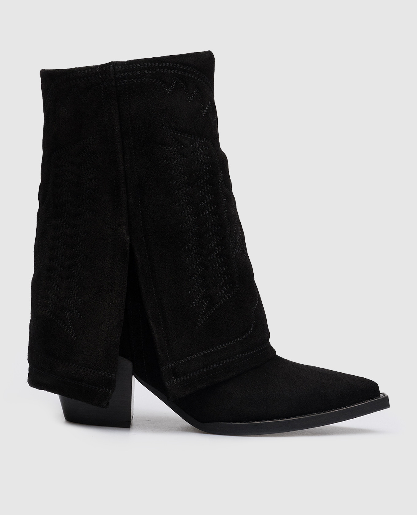 

Black suede boots Filles a Papa, Черный