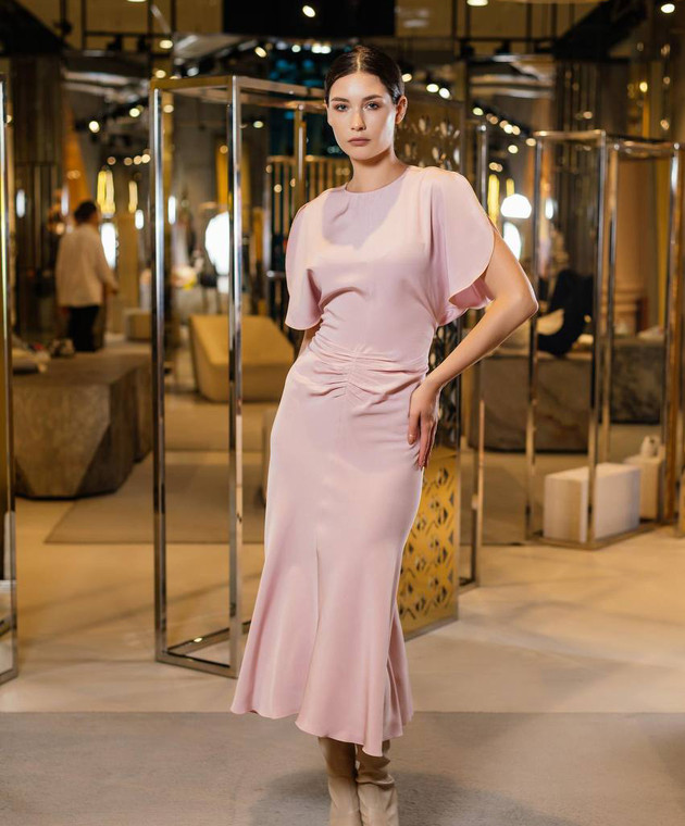 ワンピースその他 VICTORIA BECKHAM Women Dresses 1324WDR005613APL Pink 58eb4d2e5ad7570e3ab624.