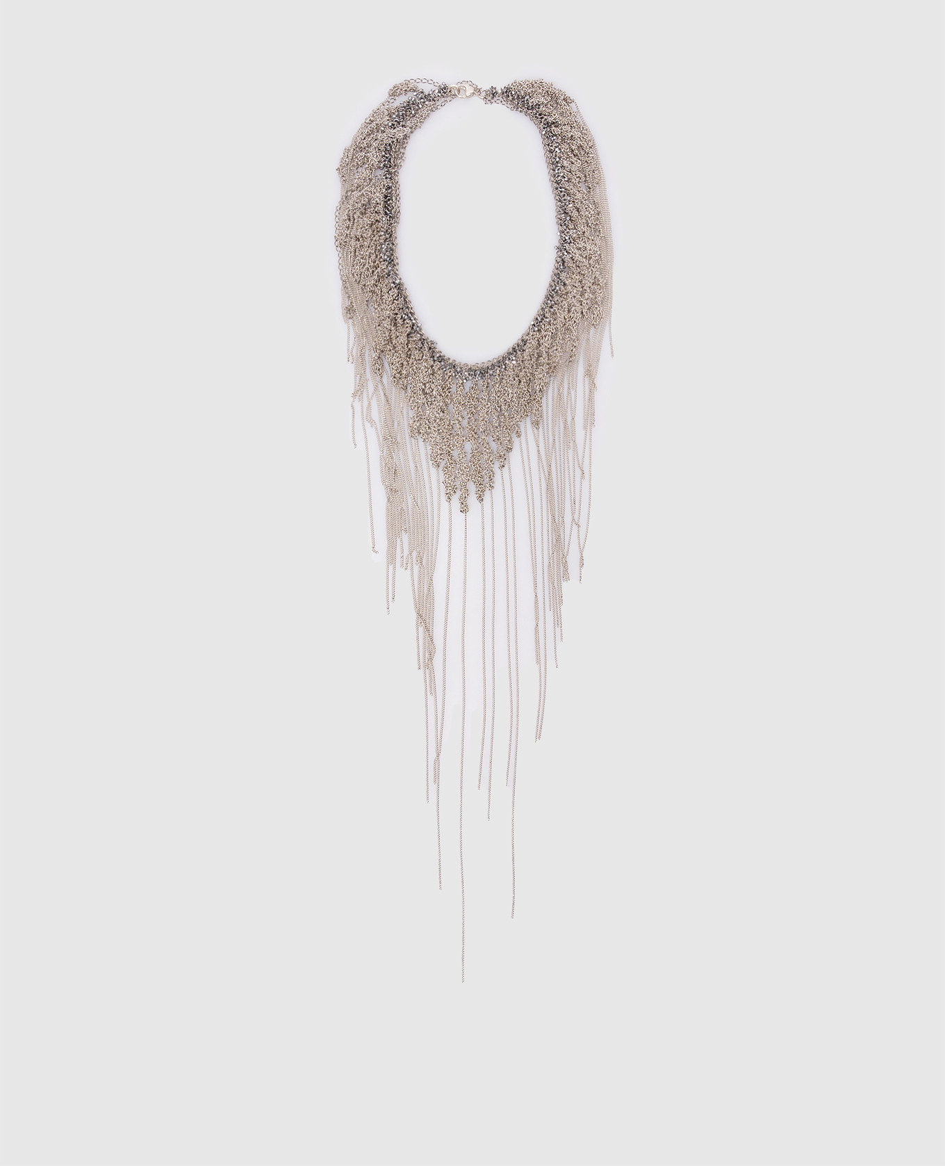 

Silver necklace with chains Marc Le Bihan