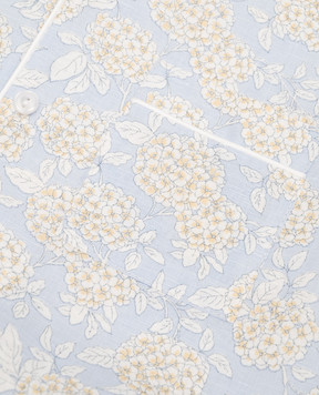 Story Loris Children's blue pajamas in a floral print 36151