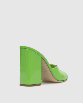 Paris Texas Anja green patent leather mules PX729XVN01