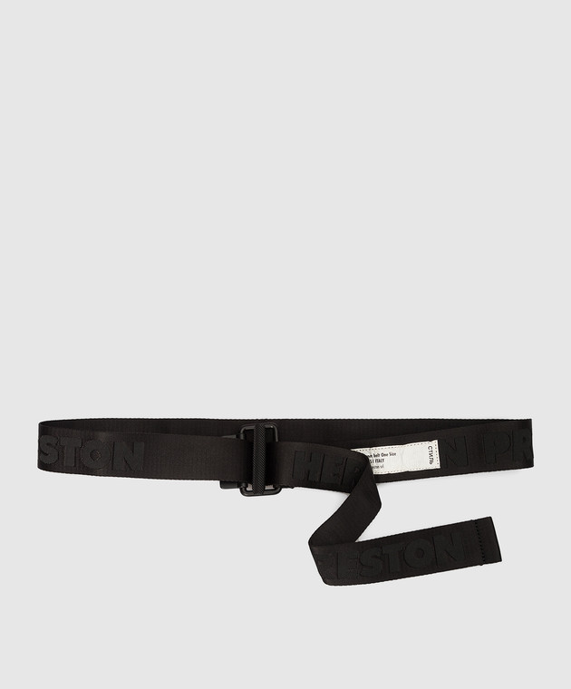 Heron Preston - Black belt with jacquard logo