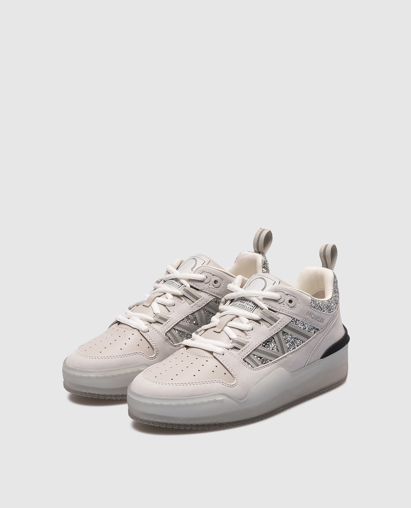 Pivot gray combo sneakers Moncler 2