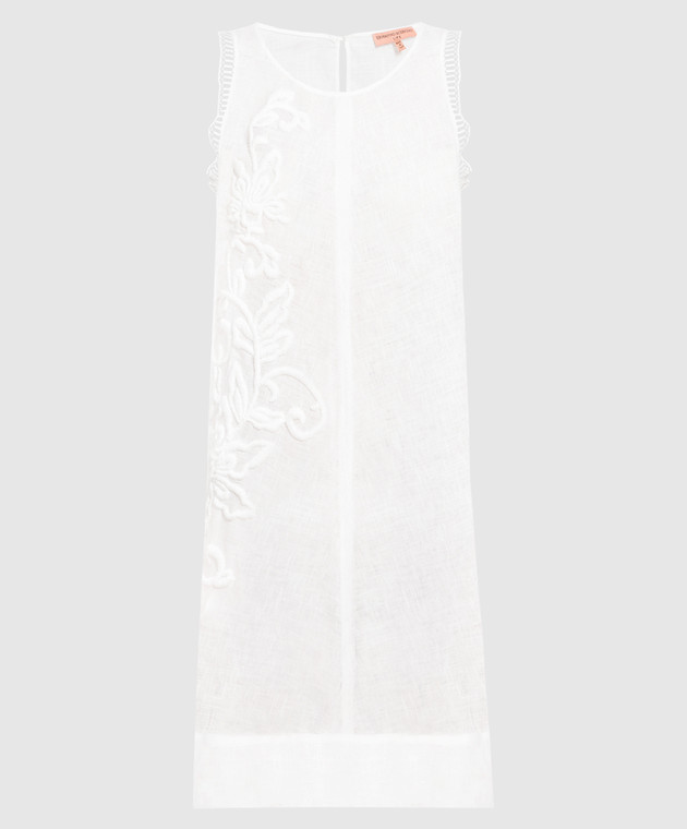 Ermanno Scervino - White linen dress with embroidery D424Q321RLQ - shop  with Hungary delivery at Symbol