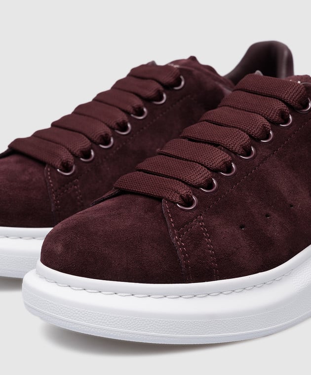 Fashion burgundy alexander mcqueen sneakers