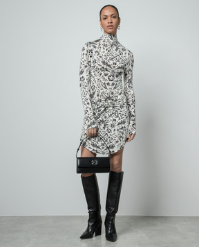 Off-White White mini dress in Second leather print OWDB522S24JER001