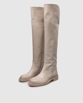 Santoni White striped boots WSAL70563BJ2TLGA