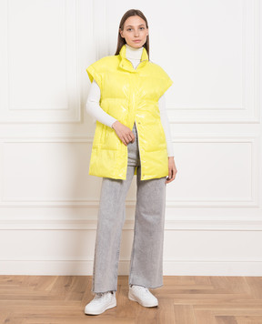 Be Florence Yellow quilted vest PE234