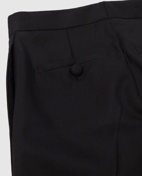 Stefano Ricci Children's black wool trousers Y1T0960000W0017C