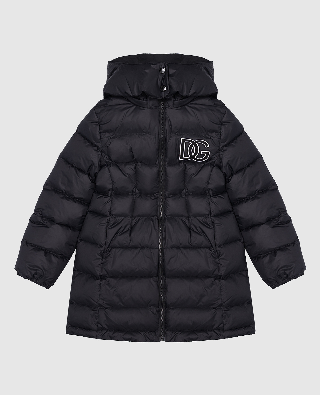 

Children's black quilted jacket with logo Dolce&Gabbana