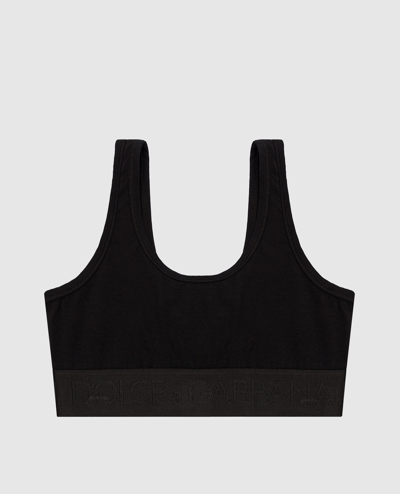 

Black top with logo Dolce&Gabbana