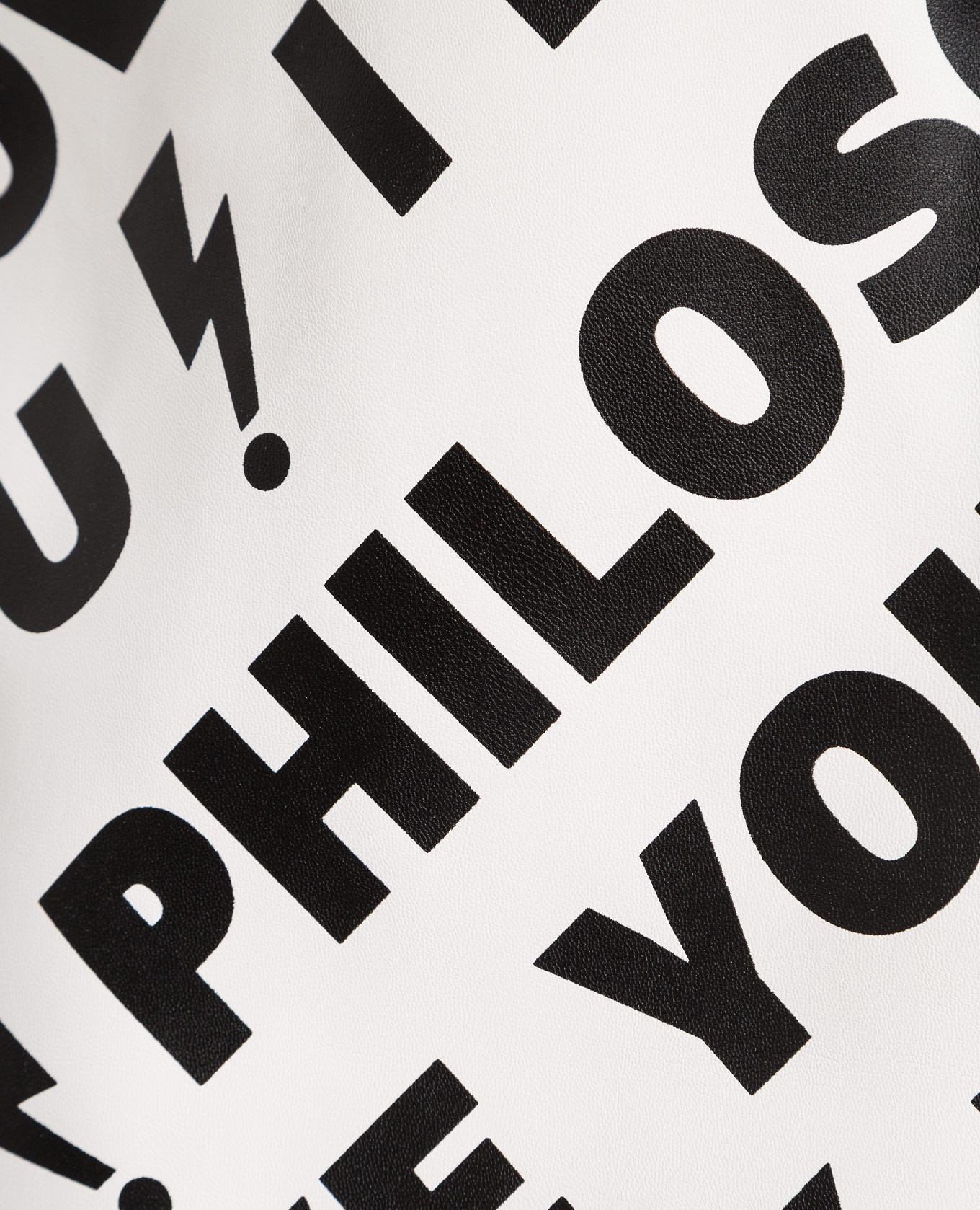 White skirt with I Love You Philosophy print Philosophy di Lorenzo Serafini 5