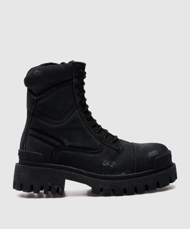 Balenciaga - Combat Strike L20 Black Boots 694060W2H11 Balenciaga - Combat Strike L20 Black Boots 694060W2H11