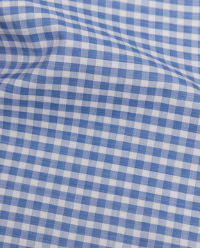 Stefano Ricci Children's blue checkered scarf YFZ25COL1863