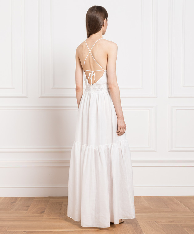 Ermanno Scervino - Maxi abito bianco con pizzo D424Q604FWF