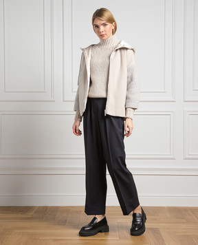 Peserico Blue pants with a high fit P04839A02660