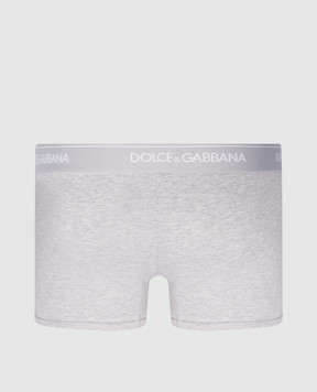 Dolce&Gabbana A set of gray boxer briefs with a logo pattern M9C07JONN95