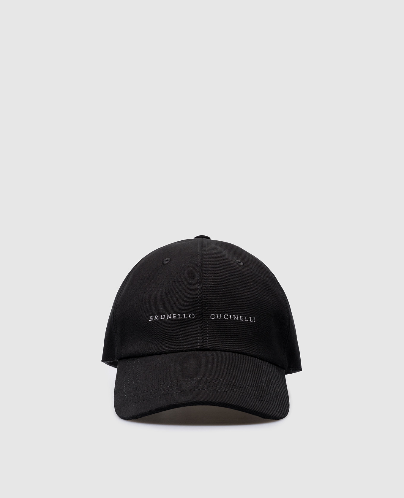 

Black cap with logo embroidery Brunello Cucinelli